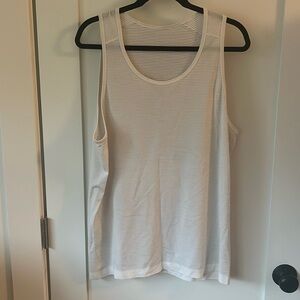 White Mens Lululemon Tank - Large
